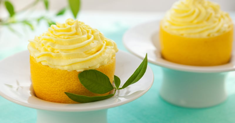 Citrons farcis au spéculoos et à la chantilly