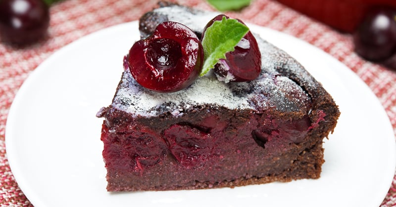 Clafoutis au Nutella® et aux cerises