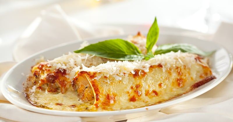 Cannellonis aux crevettes