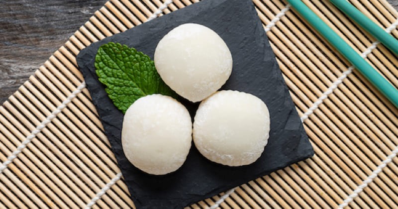 Mochi aux fraises