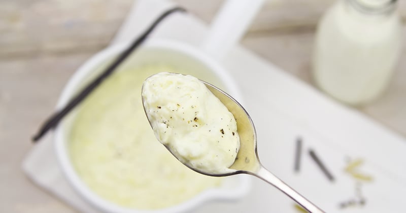 Crème au lait concentré et à la vanille