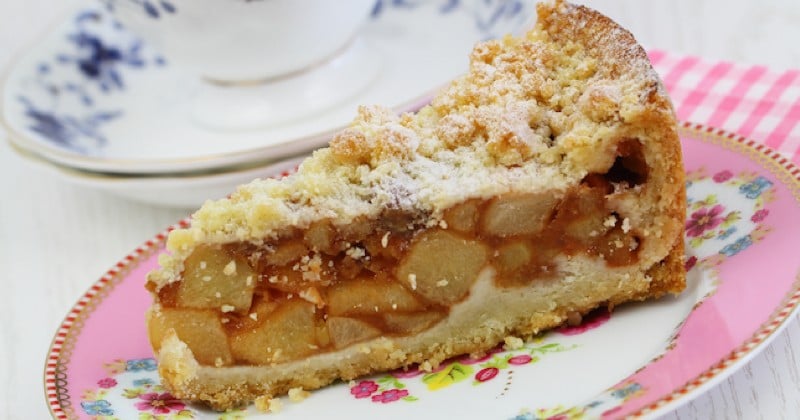 Tarte crumble aux pommes