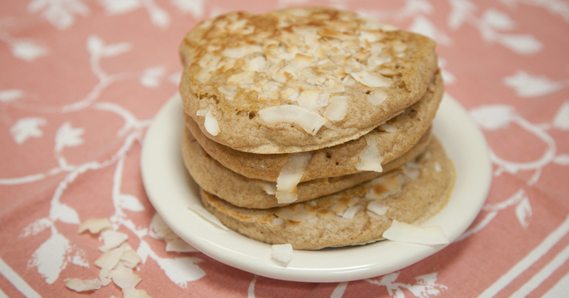 Pancake healthy au coco