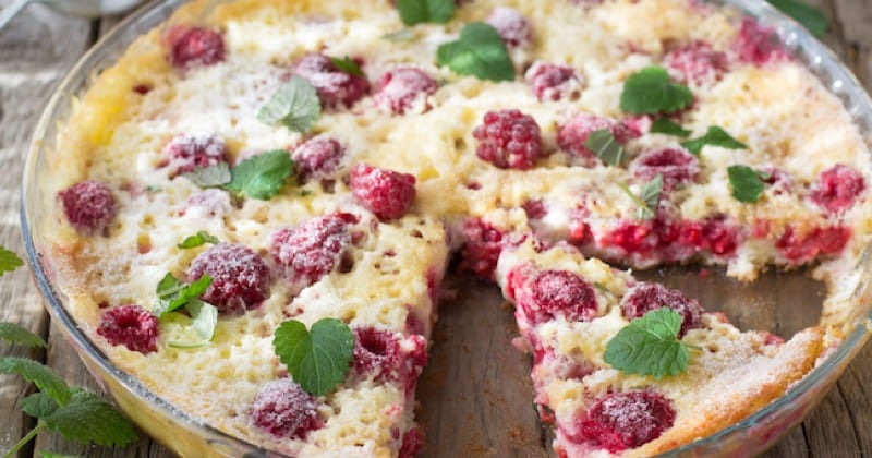 Clafoutis aux framboises