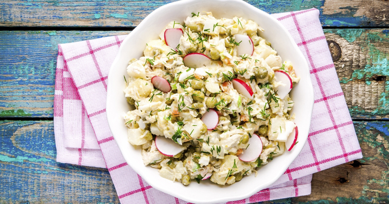 Salade de pommes de terre au radis