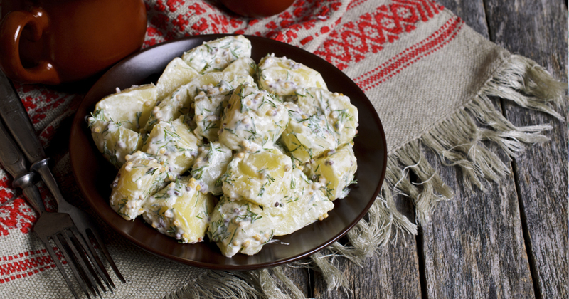 Salade de pommes de terre aux oignons