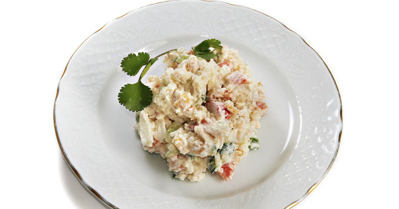 Salade de pommes de terre au crabe