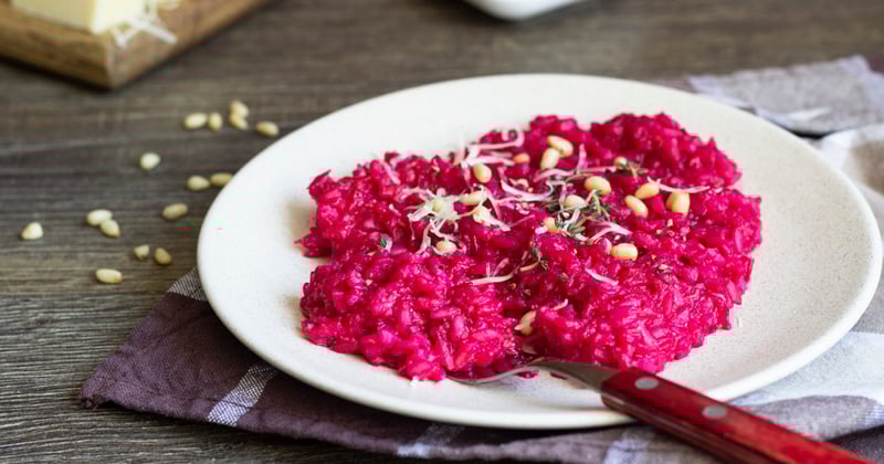 Risotto aux betteraves