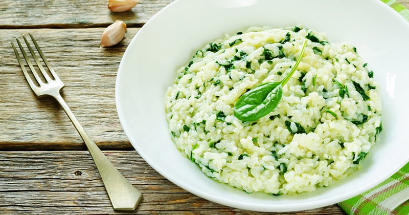 Risotto aux épinards
