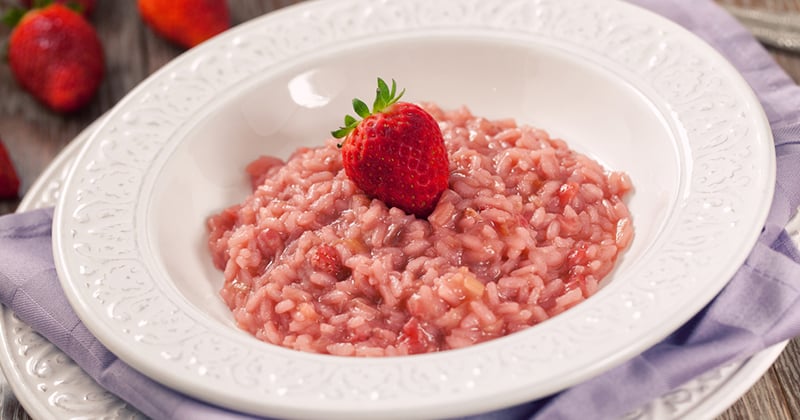 Risotto aux fraises