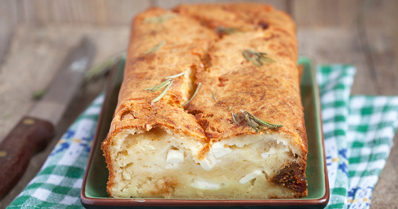 Cake aux figues et fromage de chèvre