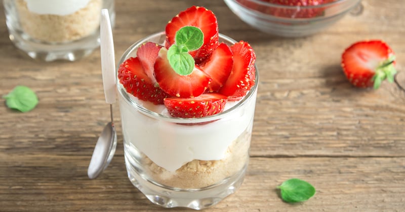 Trifle aux fraises, citron et mascarpone