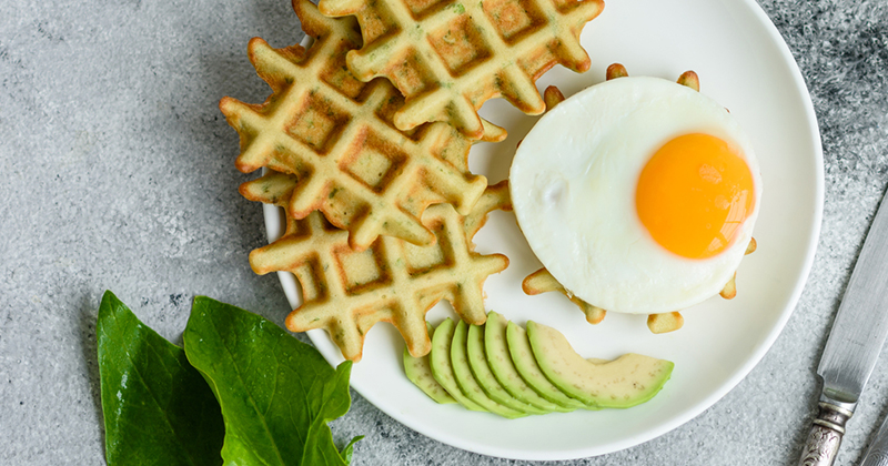 Gaufre à l'avocat