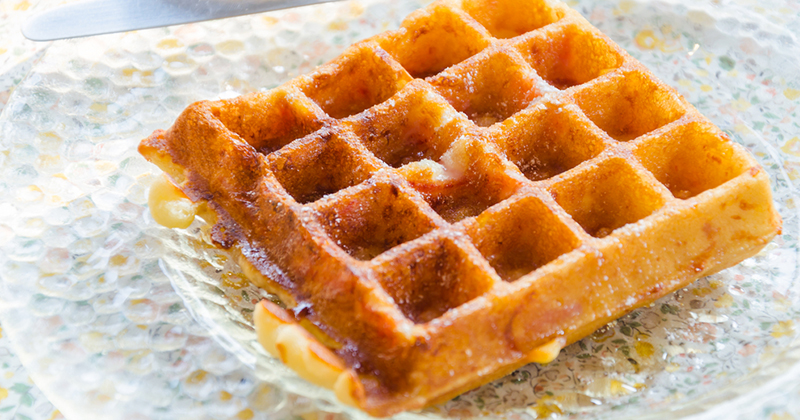 Gaufres briochées caramélisées