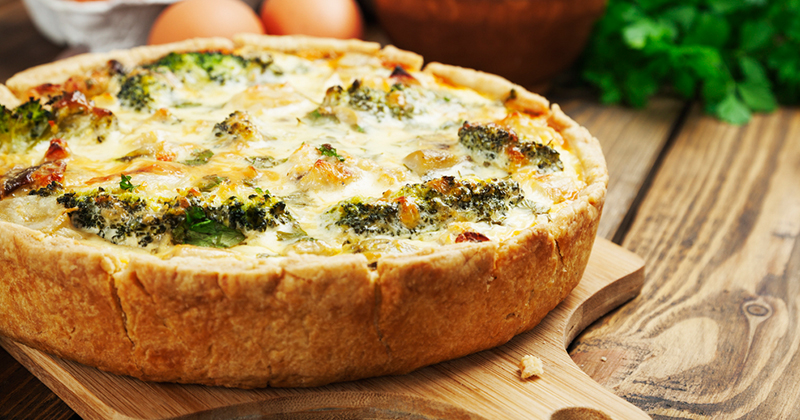 Quiche healthy aux brocolis et épices