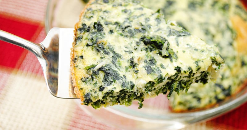 Quiche healthy aux épinards