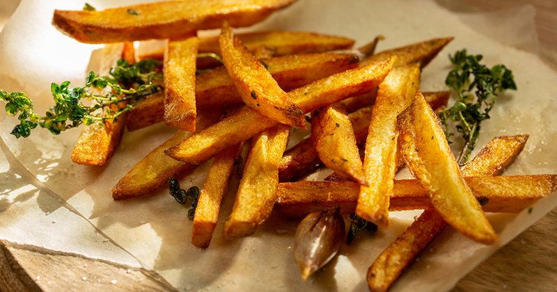Frites au thym et à l'ail