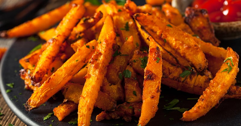 Frites de courge butternut
