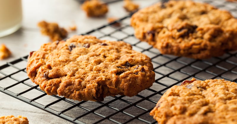 Cookies aux flocons d'avoine et aux raisins secs
