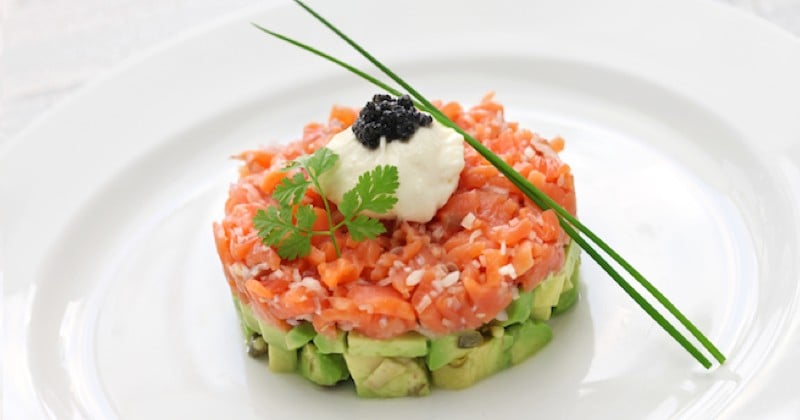 Tartare à l'avocat et au saumon 