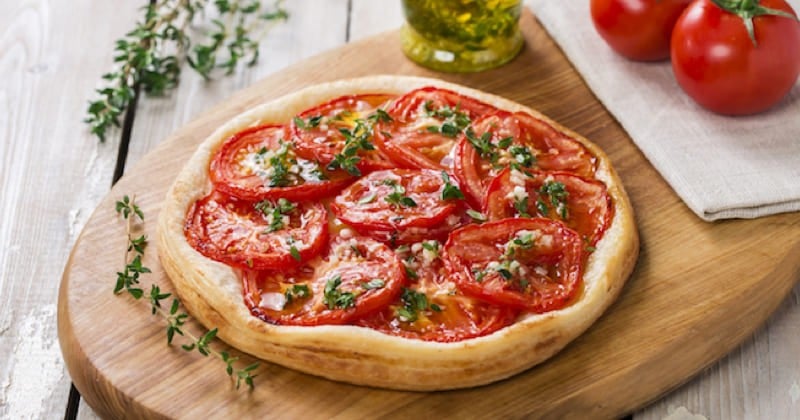 Tarte aux tomates et moutarde