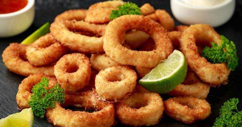 Calmars à l'andalouse et mayonnaise à l'orange