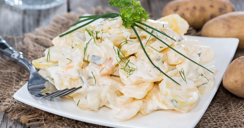 Salade de pommes de terre aux oignons