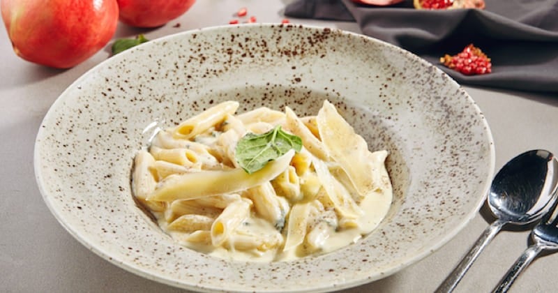 Penne aux 4 fromages et poivre