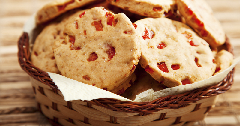 Cookies poivron pancetta