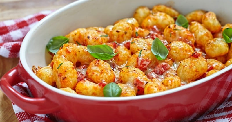 Gnocchi de pommes de terre avec sauce tomates