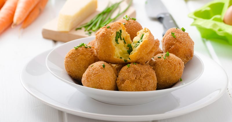 Croquettes de pommes de terre au parmesan et sardines