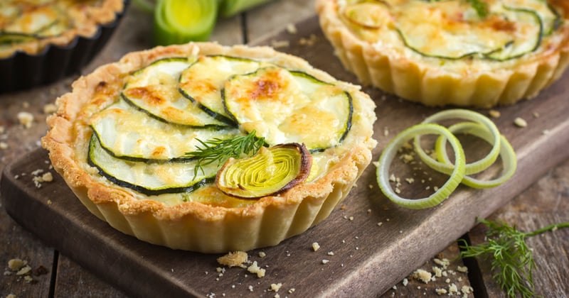 Tartelettes aux courgettes et fromage de chèvre