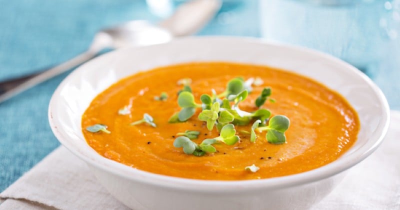 Velouté de carottes au curry