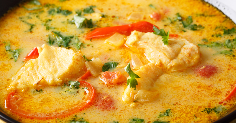 Moqueca baiana de poisson à la brésilienne