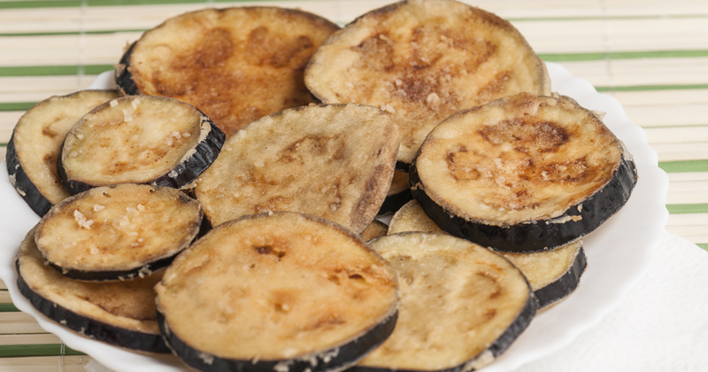 Chips d'aubergine