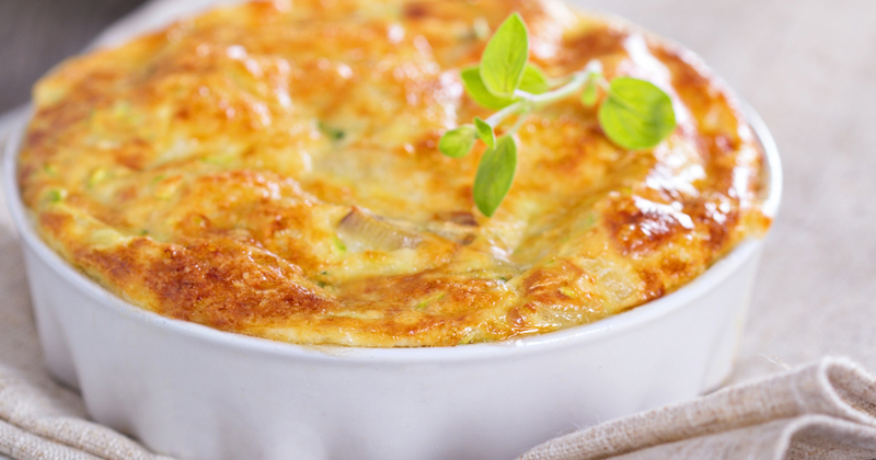 Clafoutis au fromage de chèvre