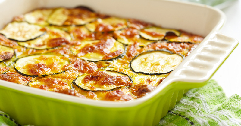 Clafoutis aux courgettes et mozzarella