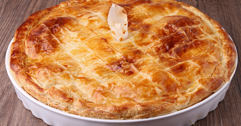 Tourte aux pommes de terre et poireaux