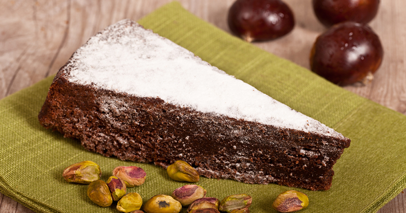 Gâteau aux châtaignes et noisettes