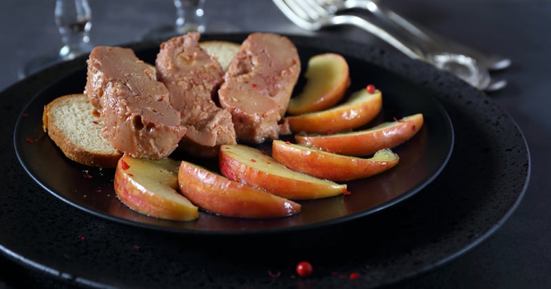 Foie gras poêlée aux pommes