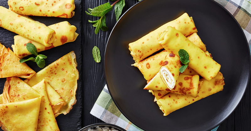 Crêpes au roquefort