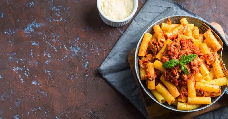 Rigatoni à la viande hachée