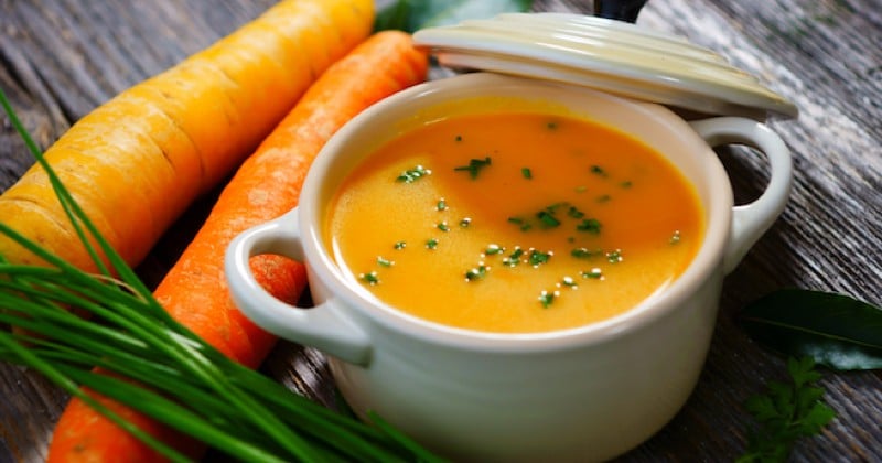 Soupe de carottes express