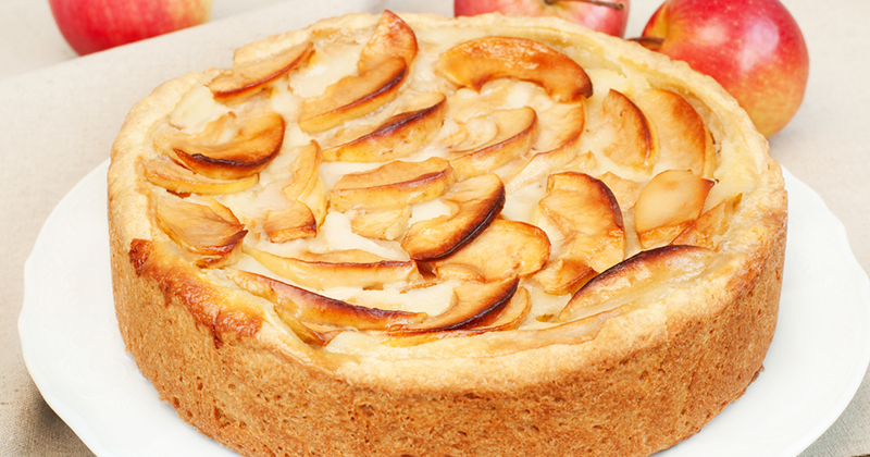 Gâteau aux pommes et au mascarpone