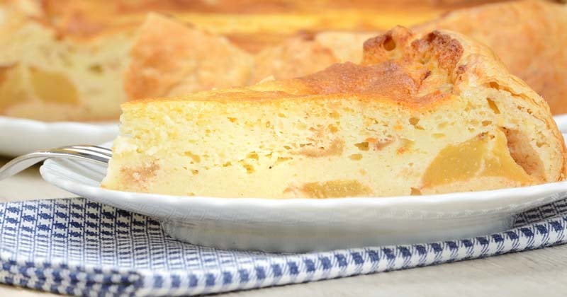 Gâteau aux pommes et fromage blanc