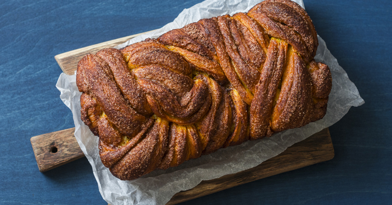 Brioche tressée à la courge et à la cannelle