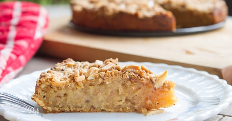 Gâteau aux pommes et amandes