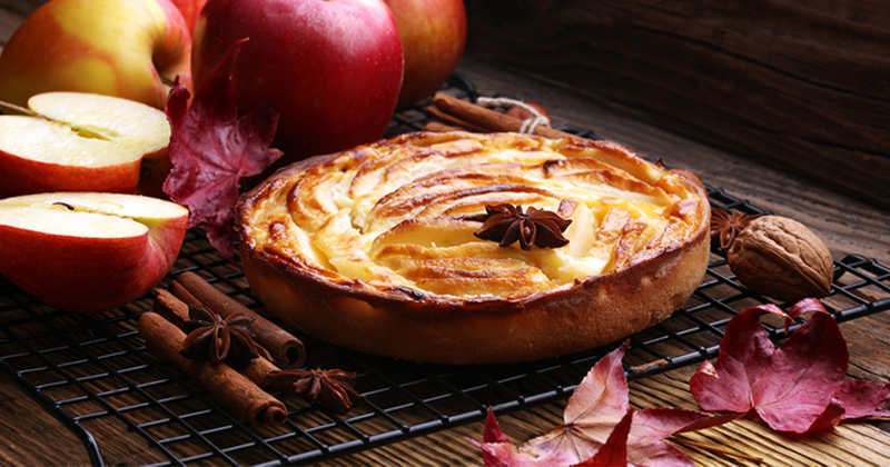 Gâteau aux pommes et au miel