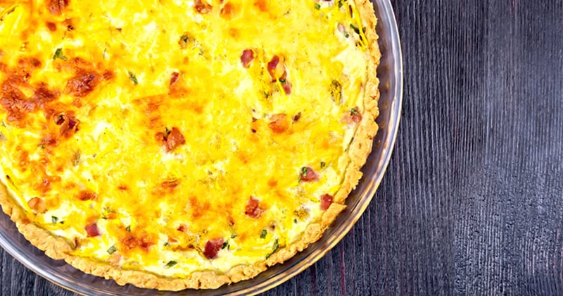 Quiche au potiron et aux lardons