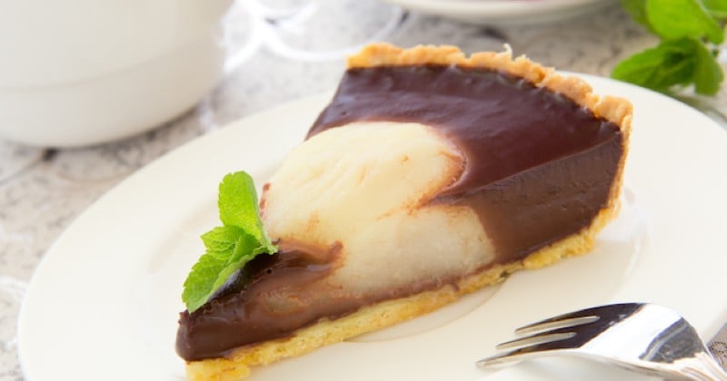 Tarte poire chocolat